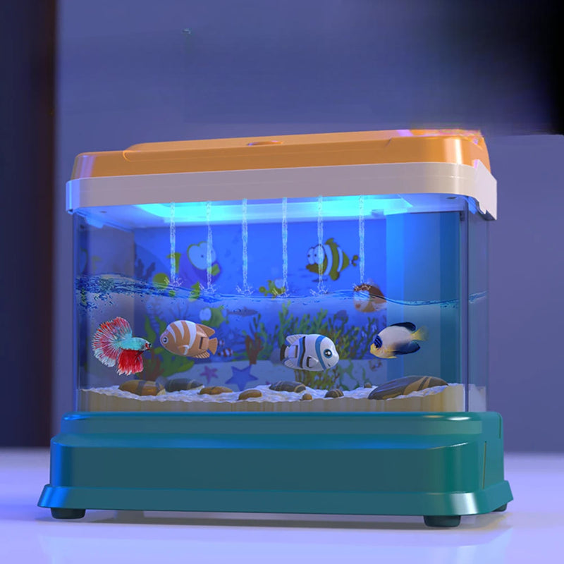 Mini aquário artificial para crianças
