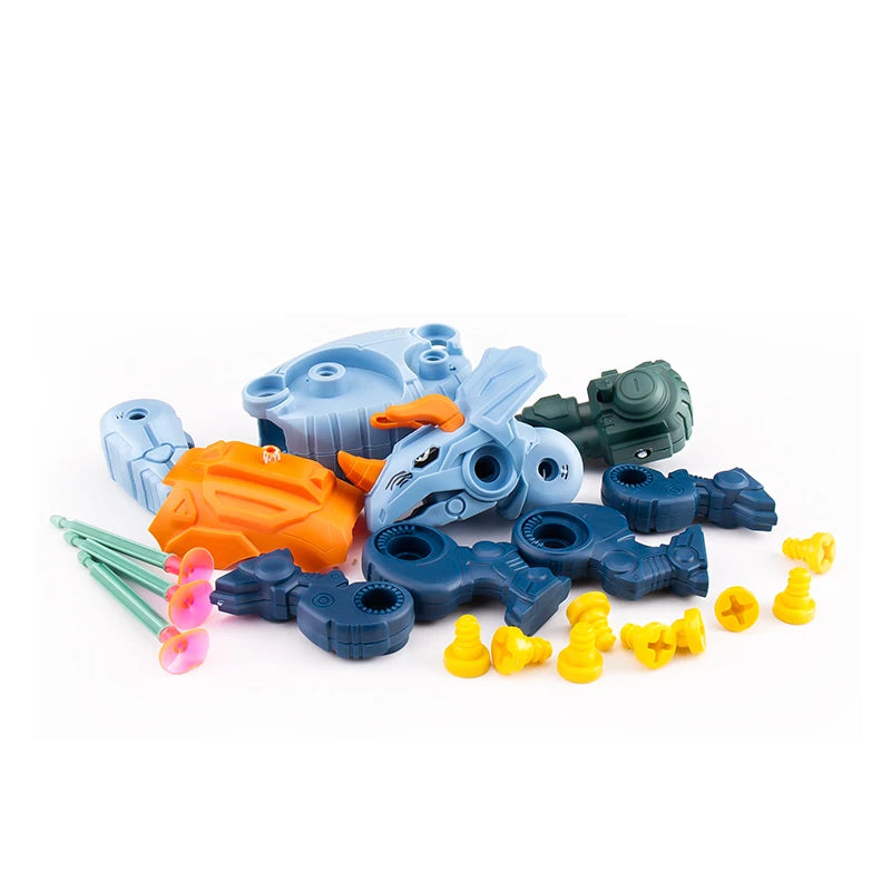 Brinquedo dinossauro de parafusos