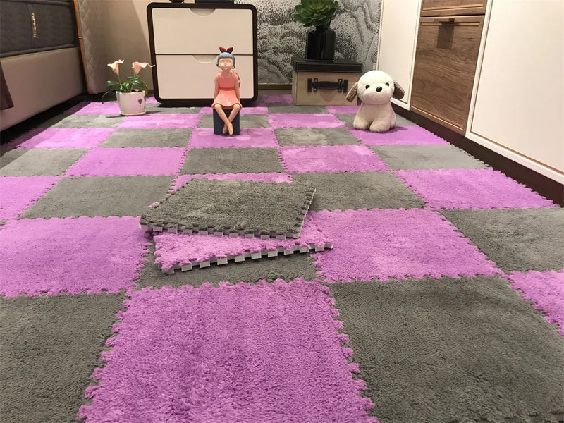 Kit tapete quebra-cabeças pelucia